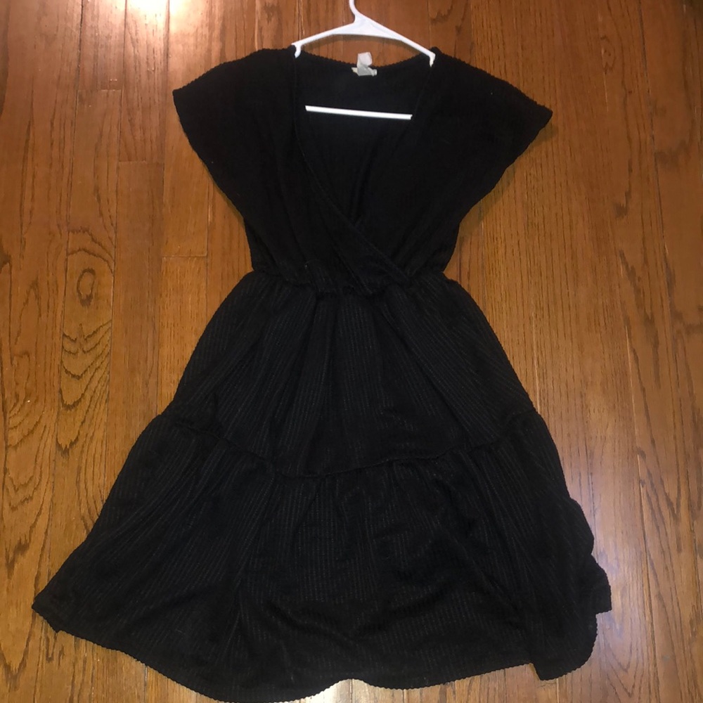 Caution to The Wind Black Dress
